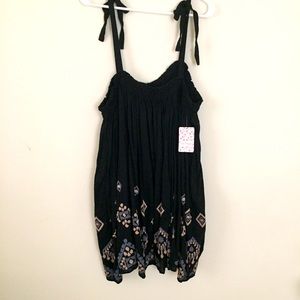 NWT Free People Mini Dress Size Large Embroidered